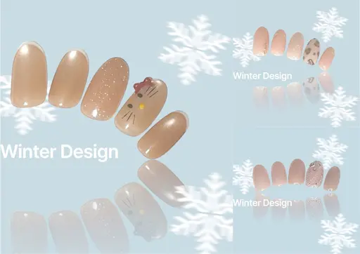 【【🎄12月限定🎄】】季節の定額ネイル🍒パーツ代込み