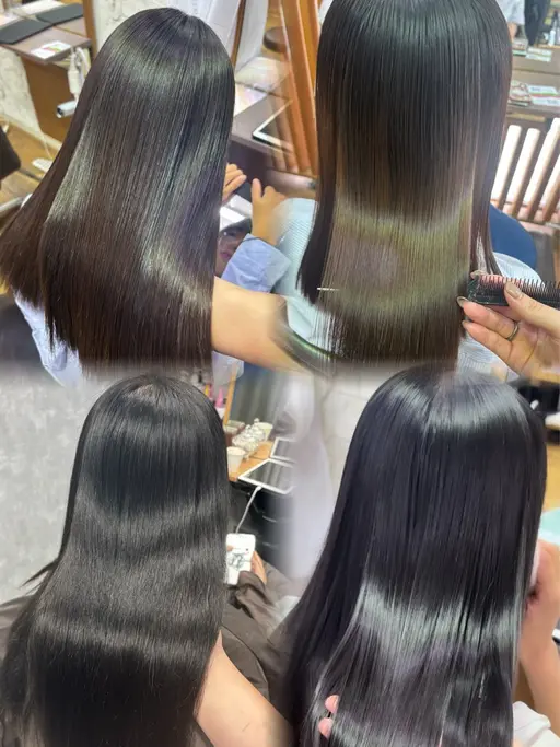 ✨イベント前にうる艶縮毛矯正＋冬限定/透明感カラー＋カット✨　　　¥１０９８０