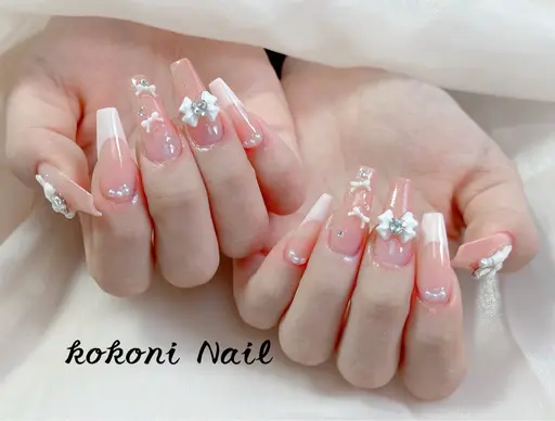 【每日2名限定】【チップ長さ出し】+持ち込みデザイン+パーツやり放題 ✨(初回ソフトジェルオフ無料/ケア込み)