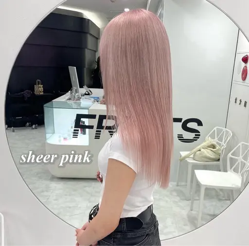 ♡3月限定 ♡ 韓国アイドルみたいな淡い色に🤍カット+ブリーチありトリプルカラー+コテ巻き仕上げ ♡