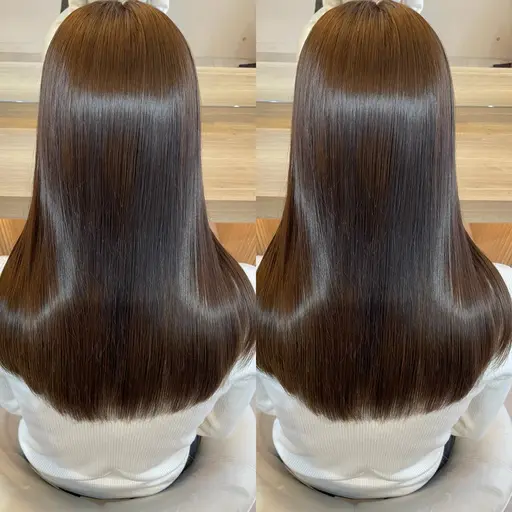 【❤️‍🔥期間限定40%オフ❤️‍🔥】カット➕カラー➕髪質改善➕超音波アイロン