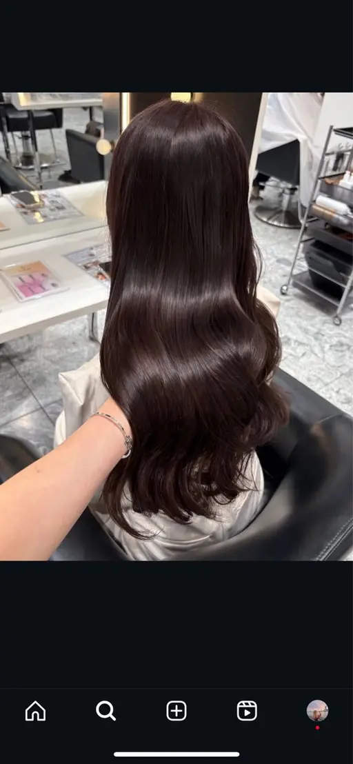 韓国風暗髪ワンカラー🎀