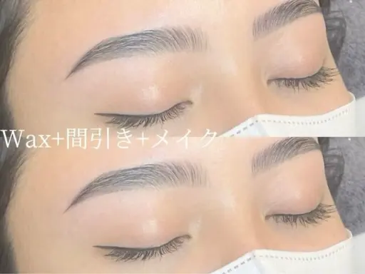 🌸平日先着5名様女性限定/理想の眉へ🌸眉毛Wax＋メイクお仕上げ♪