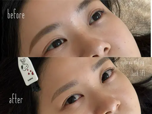 【顔バランス診断付】美眉スタイリング＋選べるパリorまつげパーマ¥9400