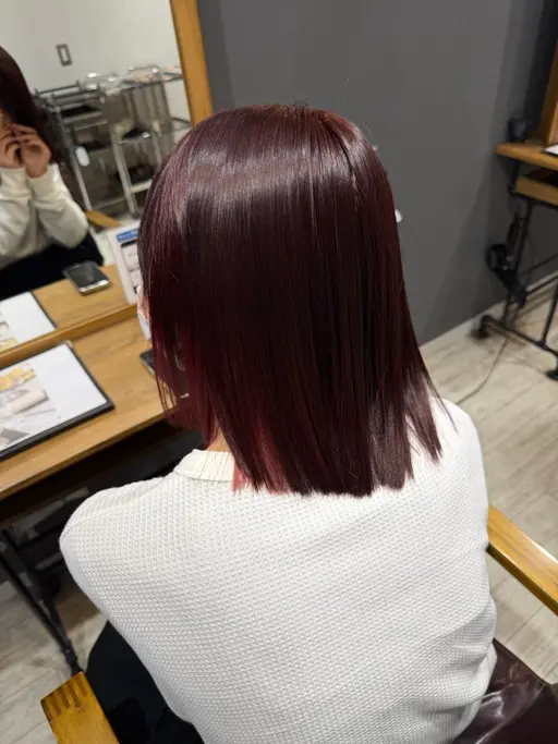 💞☝🏻‪人気No.1☝🏻‪‪💞     艶カラー+髪質改善トリートメント