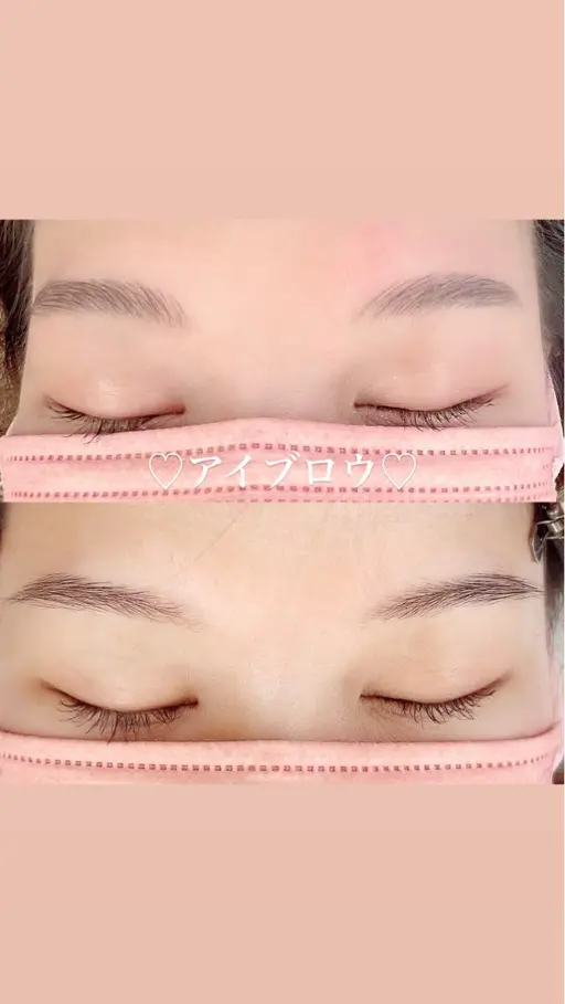 ☆ハリウッドブロウリフト:眉パーマとワックス脱毛、最後お仕上げで保湿まで!まつげパーマと同時施術OK!