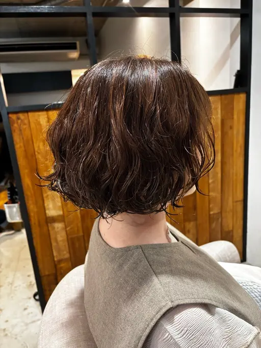【くせ毛を活かす×脱縮毛矯正】カット＋パーマ＋2stepトリートメント