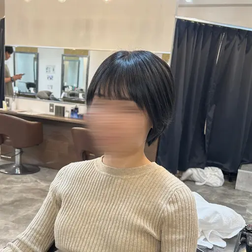 [🌷ショートカットモデル🌷] 👩🏻丸みショート、マッシュショート、ショートボブなど　➕カラー可能(¥2,500)
