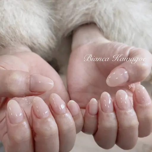 《3/16~22来店限定》【オフ有り】ハンドワンカラーorグラデーションネイル🩵川越/本川越/パラジェル/バイオジェル