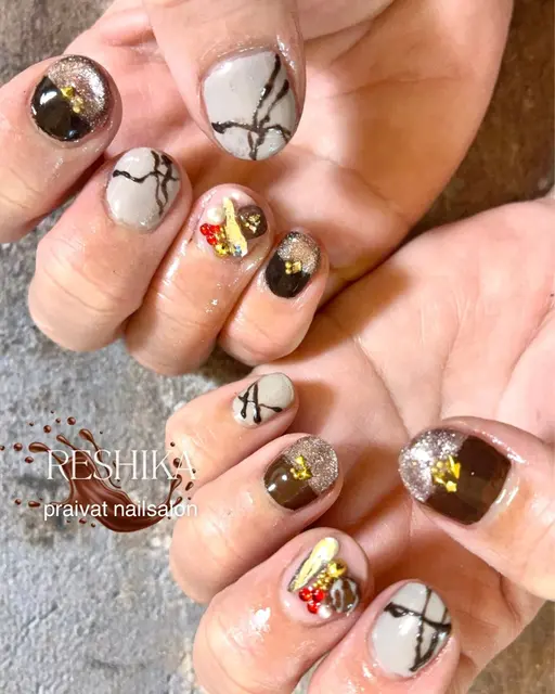 オフ込み！バレンタインアート10本❤️デザインはこちらできめさせていただきます❤️可愛いアートを楽しみたい方はぜひ❤️