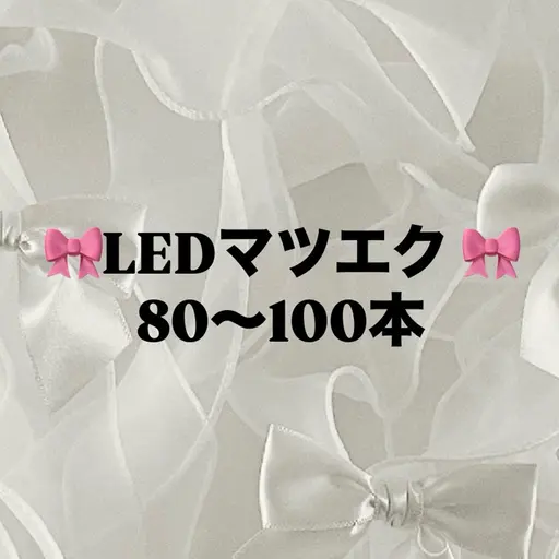 【🎀1月限定🎀】LEDフラットラッシュ100本ᥫᩣ  ̖́-  ¥4400