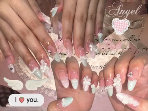 ꒰ঌハンドネイル 10本デザイン໒꒱持ち込み可