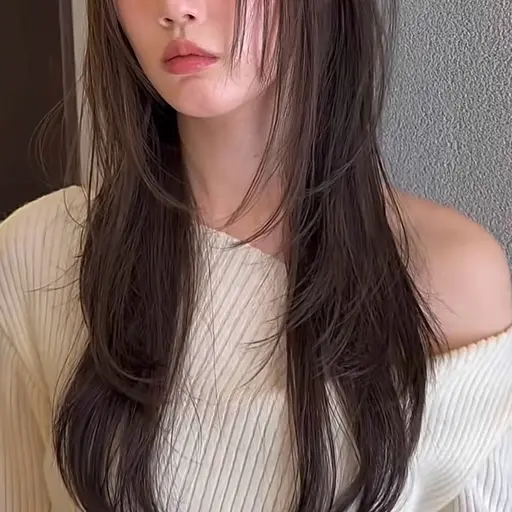 ♤透明感カラー♤+うるちゅる浸透トリートメント ♡ ハッシュ レイヤー ロング カットモデルをしてくださる方限定 ♡