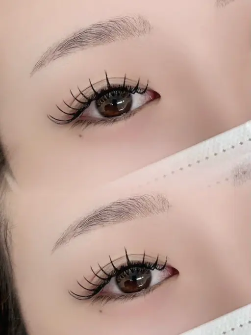 【ナチュラル×透明感】超軽量★フラットラッシュ120本・コーティング込¥3990