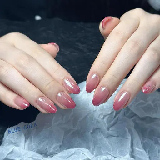 🍂秋冬の雰囲気💫★HAND🫧ヌードオーロラ➕カラーグラデーション✨
