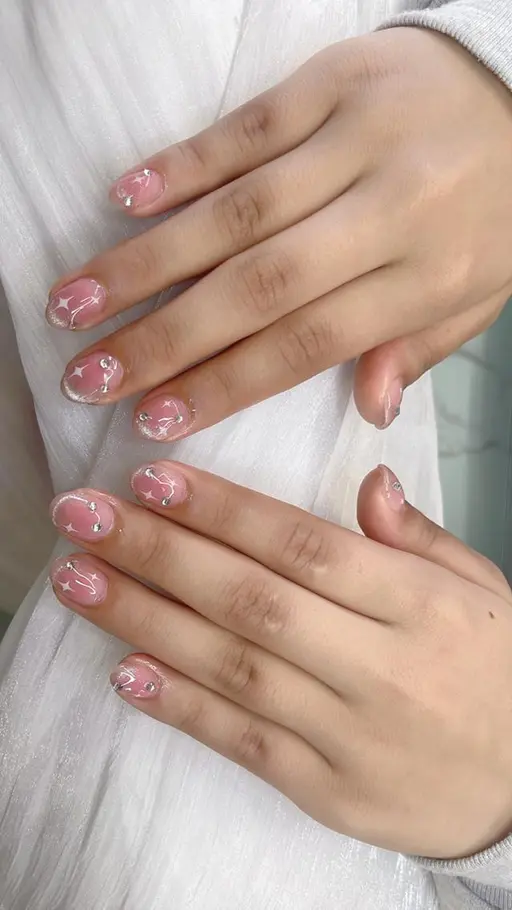 👑ハンド👑彩りマグネットのグラデ+ストーン8個★超絶可愛い