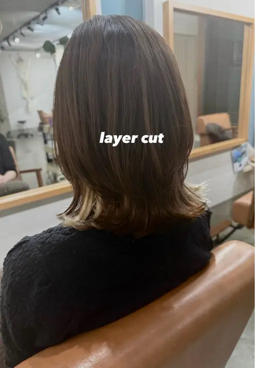 【平日・土日どちらも◎】レディースカット💇🏼ロング・レイヤースタイル💇🏼+シャンプー🧼