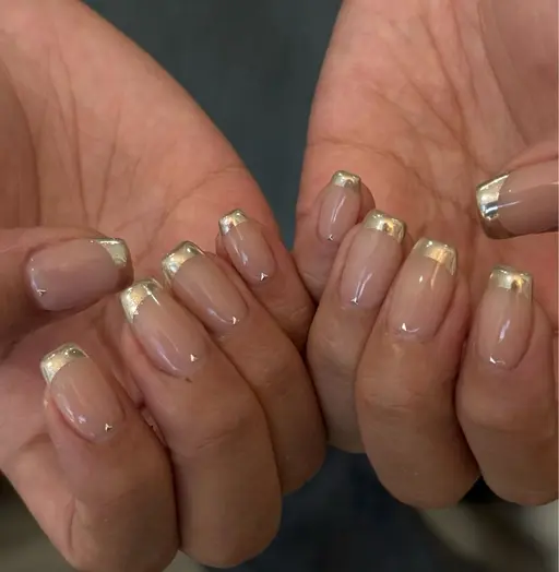 フレンチネイル・ミラーフレンチ撮影モデル募集中💅🏻🌷