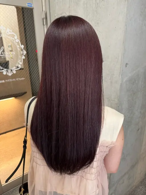 【❤️艶々ワインレッド🩷無敵ピンクにしたい方はこちら】ワンカラー+集中補修トリートメント