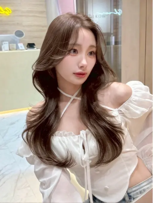 【迷ったらコレ❗️】【❣️予約人気No1❣️】韓国風小顔カット+高発色フルカラー🌈+高保湿トリートメント🫧