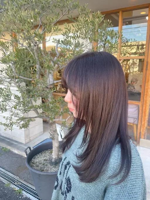 8月限定🌻【学割U24】 【One color】   ワンカラー🤍(透明感カラー/ツヤ感カラー） シャンプーブロー込