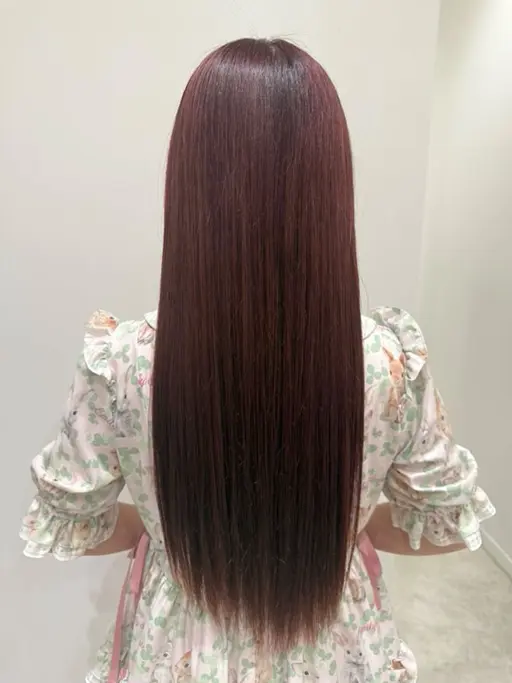 【人気No.1🍒】ブリーチなしでも叶う艶ピンクカラー+わたし専用♡栄養たっぷりトリートメント