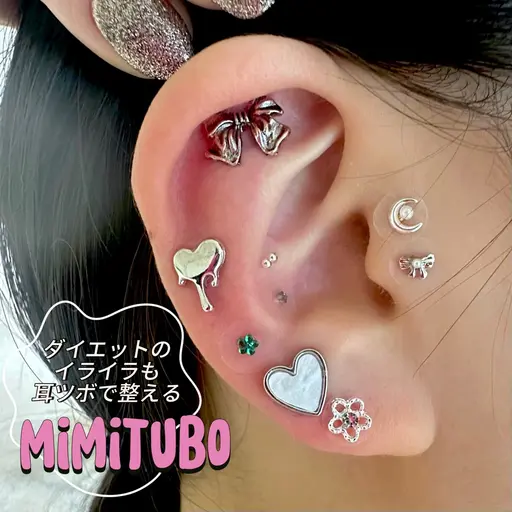 【耳ツボジュエリー💎】両耳6~16粒(片耳3~8粒)🎀