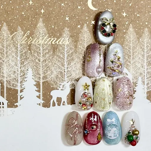 【HAND】1本ずつ選ぶクリスマスアートオフあり