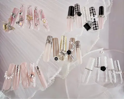 【✨ロング料金追加無し✨】チップスカルプ長さ出し10本やり放題デザインコース💅　オフ無し