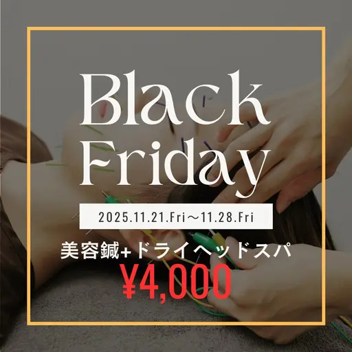 【🉐BLACK FRIDAY🉐】美容鍼(45分)※写真掲載OKの方限定※
