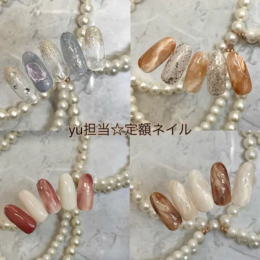 定額ネイル5500円→3800円✨（オフなし）