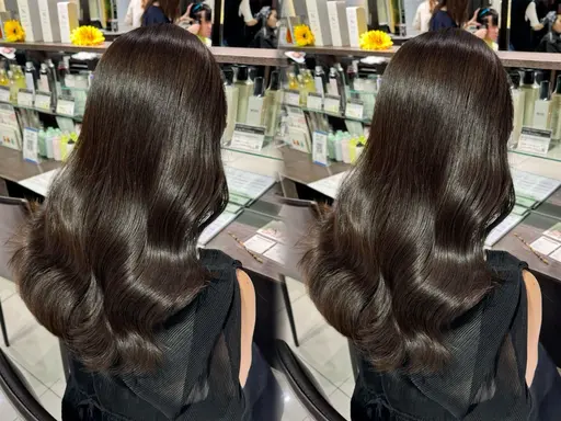【🌟巻ける縮毛矯正🌟】ブリーチ履歴大丈夫です❣️縮毛矯正orストレートパーマ➕髪質改善トリートメント　整えカット🉑