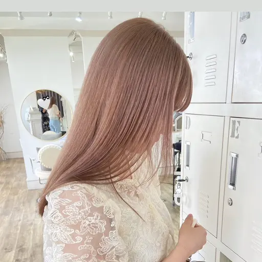 🎗傷まないブリーチ剤🎗【Wカラー】ケアブリーチ＋イルミナカラー＋7種トリートメント🏳️‍⚧️🤍ྀི