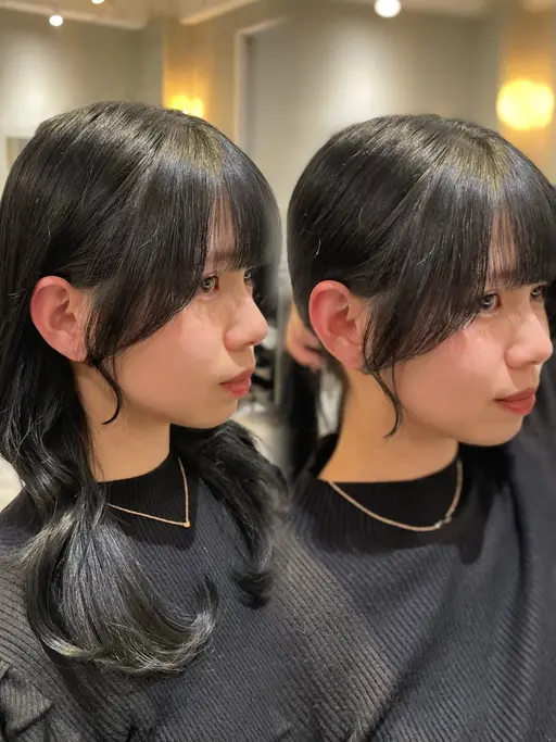 💫人気No.1💫前髪顔周りカット➕カラー➕髪質改善ULTOWAトリートメント
