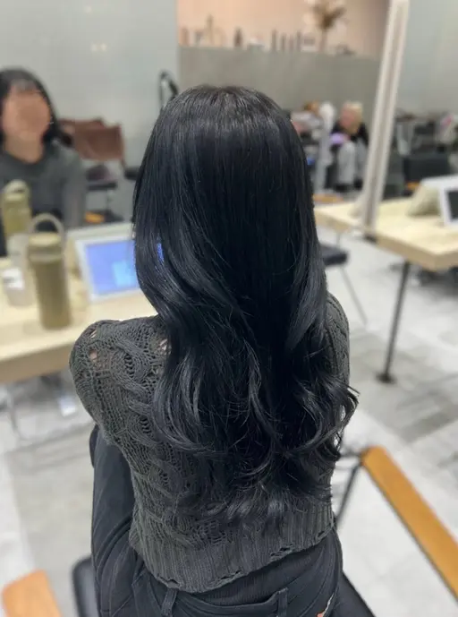ワンカラー➕カット💇‍♀️🩵(5cm以上カット)