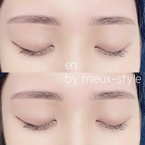 『アイブロウ』間引き&当店独自の似合わせマッピングとwaxで整える。