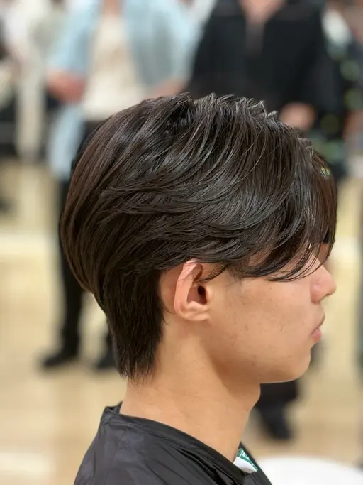 【men'sカット➕曲がる縮毛➕ダウンパーマ】