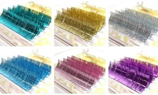 ラメエクステ写真モデル様【LEDフラットラッシュ&ラメエクステ左右10本】※条件あり概要欄を読んで下さい※