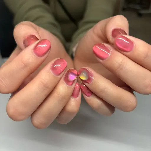 🉐ミニモSALE🉐オフ無料✨ワンカラーぷっくり美フォルム💅🏻（マグネット.ラメ👌🏽)パーツ2個まで無料‼️