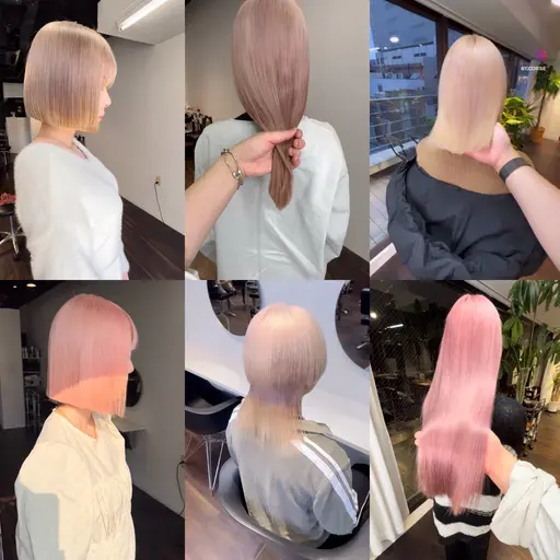 【ブリーチ＋カラー】施術動画や写真撮影させて頂ける方🎀※19時のみ！当日予約不可(補足説明必ずお読みください)