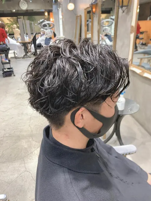 【初回】メンズカット＋パーマ＋内部補修トリートメント（フェザーパーマ／ラルフカール／シャドウパーマ/ニュアンスパーマ）