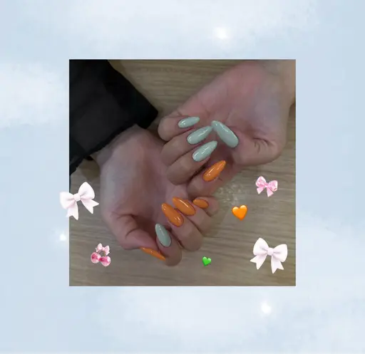 ♡.·*.ハンドネイル💅✨【オフ込】ワンカラー￥𝟐,𝟕𝟓𝟎(アート別途𝟏𝟏𝟎円~𝟓𝟓𝟎円/𝟏本)
