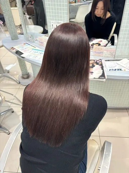 【ご新規様限定⛄️❄︎.*】艶カラー+髪質改善トリートメント