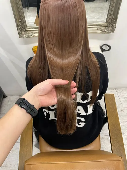 似合わせカット➕高発色ケアカラー➕髪質改善TOKIOトリートメント