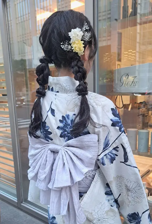 🎆浴衣着付け+ヘアセット🎆 ※ 補足説明より準備物のご確認を必ずお願いいたします。