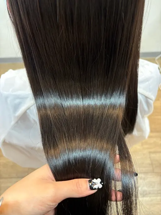 💫💞 【鎖骨下ロングの方限定】毛先整えカット➕【ブリーチなし】ワンカラー➕Nドット3Stepトリートメント💞💫