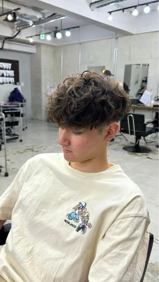 似合わせカットパーマ＋トリートメント　※男性のみの募集になります※ ⚠️パーマの種類はコスメパーマのみの取り扱いです⚠️