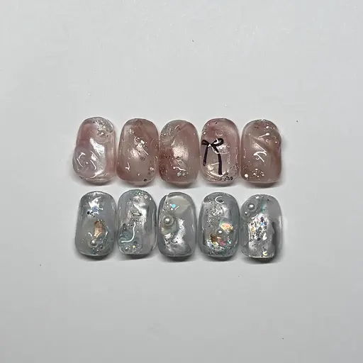 期間限定 〔オフなし・ケア込み〕うるぷるおまかせネイル¥12100→¥7700(お色味相談可能)