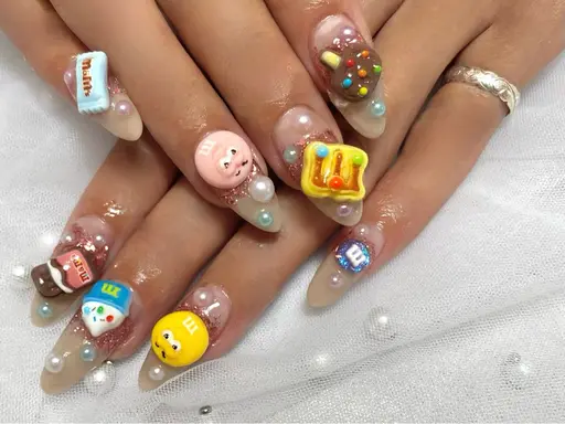 ✨️超期間限定✨️【オフなし‪✕‬】長さ出し🫶🏻チップorスカルプ 🌺 パーツ付け放題‎🤍