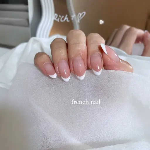フレンチネイル💅【オフなし】パラジェル使用🫧